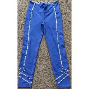 Lilly Pulitzer Luxletic UPF 50+ Weekender High Rise Leggings Iris Blue Medium
